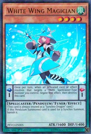 White Wing Magician (PEVO-EN005) - Pendulum Evolution 1st Edition Pendulum Evolution Yugioh Single  Squirtle Squad Card Shop.