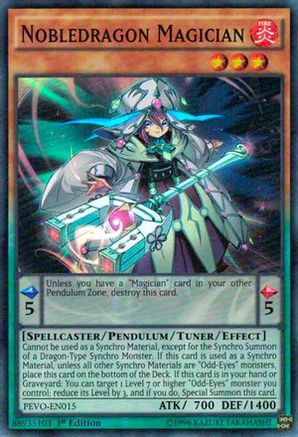 Nobledragon Magician (PEVO-EN015) - Pendulum Evolution 1st Edition Pendulum Evolution Yugioh Single  Squirtle Squad Card Shop.