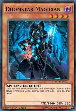 Doomstar Magician (PEVO-EN021) - Pendulum Evolution 1st Edition Pendulum Evolution Yugioh Single  Squirtle Squad Card Shop.