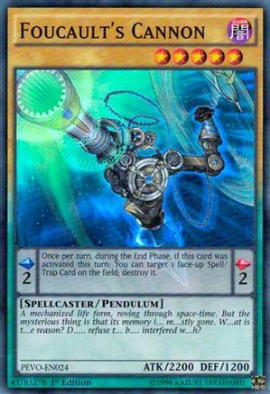 Foucault's Cannon (PEVO-EN024) - Pendulum Evolution 1st Edition Pendulum Evolution Yugioh Single  Squirtle Squad Card Shop.