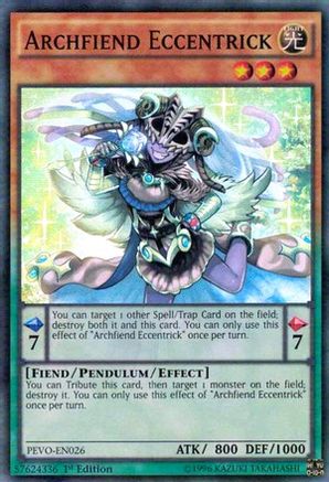 Archfiend Eccentrick (PEVO-EN026) - Pendulum Evolution 1st Edition Pendulum Evolution Yugioh Single  Squirtle Squad Card Shop.