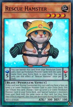 Rescue Hamster (PEVO-EN028) - Pendulum Evolution 1st Edition Pendulum Evolution Yugioh Single  Squirtle Squad Card Shop.