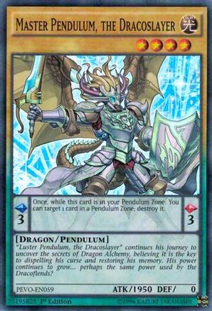 Master Pendulum, the Dracoslayer (PEVO-EN059) - Pendulum Evolution 1st Edition Pendulum Evolution Yugioh Single  Squirtle Squad Card Shop.