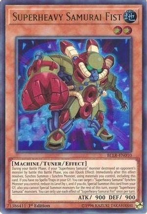 Superheavy Samurai Fist (BLLR-EN010) - Battles of Legend: Light's Revenge 1st Edition Battles of Legend: Light's Revenge Yugioh Single  Squirtle Squad Card Shop.