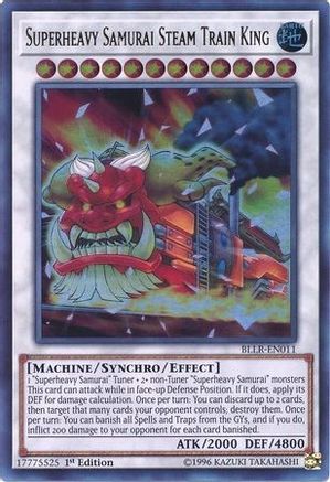 Superheavy Samurai Steam Train King (BLLR-EN011) - Battles of Legend: Light's Revenge 1st Edition Battles of Legend: Light's Revenge Yugioh Single  Squirtle Squad Card Shop.