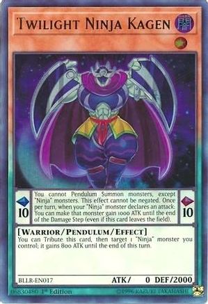 Twilight Ninja Kagen (BLLR-EN017) - Battles of Legend: Light's Revenge 1st Edition Battles of Legend: Light's Revenge Yugioh Single  Squirtle Squad Card Shop.