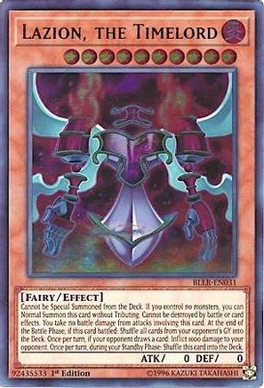 Lazion, the Timelord (BLLR-EN031) - Battles of Legend: Light's Revenge 1st Edition Battles of Legend: Light's Revenge Yugioh Single  Squirtle Squad Card Shop.