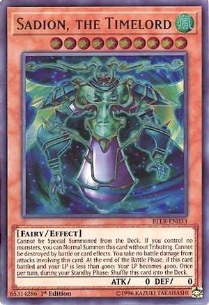 Sadion, the Timelord (BLLR-EN033) - Battles of Legend: Light's Revenge 1st Edition Battles of Legend: Light's Revenge Yugioh Single  Squirtle Squad Card Shop.