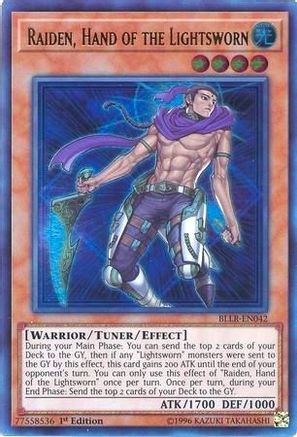Raiden, Hand of the Lightsworn (BLLR-EN042) - Battles of Legend: Light's Revenge 1st Edition Battles of Legend: Light's Revenge Yugioh Single  Squirtle Squad Card Shop.