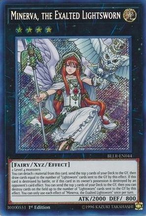 Minerva, the Exalted Lightsworn (BLLR-EN044) - Battles of Legend: Light's Revenge 1st Edition Battles of Legend: Light's Revenge Yugioh Single  Squirtle Squad Card Shop.