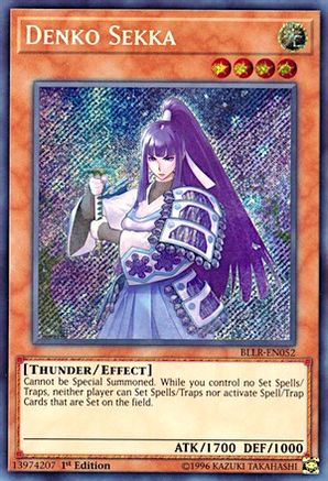 Denko Sekka (BLLR-EN052) - Battles of Legend: Light's Revenge 1st Edition Battles of Legend: Light's Revenge Yugioh Single  Squirtle Squad Card Shop.