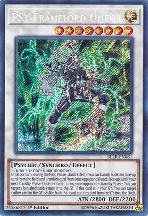 PSY-Framelord Omega (BLLR-EN061) - Battles of Legend: Light's Revenge 1st Edition Battles of Legend: Light's Revenge Yugioh Single  Squirtle Squad Card Shop.