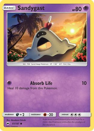 Sandygast  SM  Burning Shadows - Common SM - Burning Shadows Pokemon Single  Squirtle Squad Card Shop.