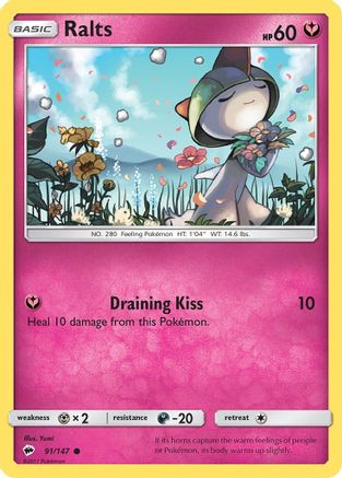 Ralts 091  SM  Burning Shadows - Common SM - Burning Shadows Pokemon Single  Squirtle Squad Card Shop.