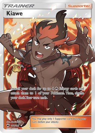 Kiawe (Full Art) 144/147  - Holofoil SM  Burning Shadows - Ultra Rare SM - Burning Shadows Pokemon Single  Squirtle Squad Card Shop.