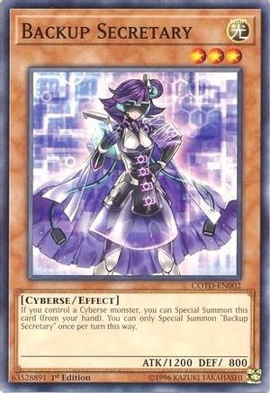 Backup Secretary (COTD-EN002) - Code of the Duelist 1st Edition Code of the Duelist Yugioh Single  Squirtle Squad Card Shop.