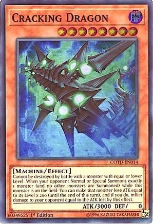 Cracking Dragon (COTD-EN014) - Code of the Duelist 1st Edition Code of the Duelist Yugioh Single  Squirtle Squad Card Shop.