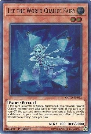 Lee the World Chalice Fairy (COTD-EN022) - Code of the Duelist 1st Edition Code of the Duelist Yugioh Single  Squirtle Squad Card Shop.