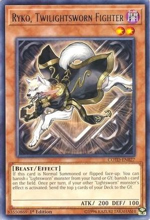 Ryko, Twilightsworn Fighter (COTD-EN027) - Code of the Duelist 1st Edition Code of the Duelist Yugioh Single  Squirtle Squad Card Shop.