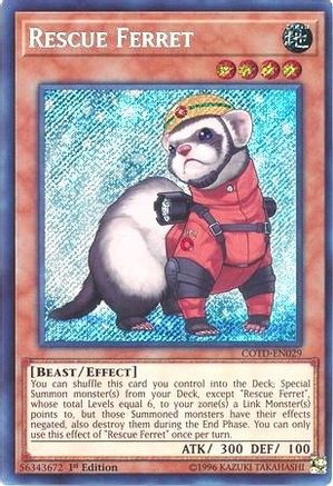 Rescue Ferret (COTD-EN029) - Code of the Duelist Unlimited Code of the Duelist Yugioh Single  Squirtle Squad Card Shop.