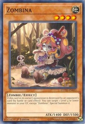 Zombina (COTD-EN033) - Code of the Duelist 1st Edition Code of the Duelist Yugioh Single  Squirtle Squad Card Shop.
