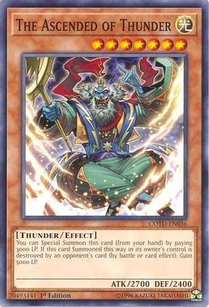 The Ascended of Thunder (COTD-EN036) - Code of the Duelist 1st Edition Code of the Duelist Yugioh Single  Squirtle Squad Card Shop.