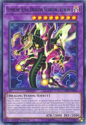 Supreme King Dragon Starving Venom (COTD-EN038) - Code of the Duelist Unlimited Code of the Duelist Yugioh Single  Squirtle Squad Card Shop.