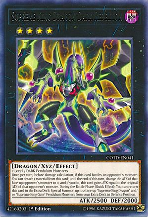 Supreme King Dragon Dark Rebellion (COTD-EN041) - Code of the Duelist Unlimited Code of the Duelist Yugioh Single  Squirtle Squad Card Shop.