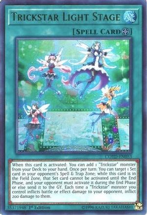 Trickstar Light Stage (COTD-EN053) - Code of the Duelist 1st Edition Code of the Duelist Yugioh Single  Squirtle Squad Card Shop.