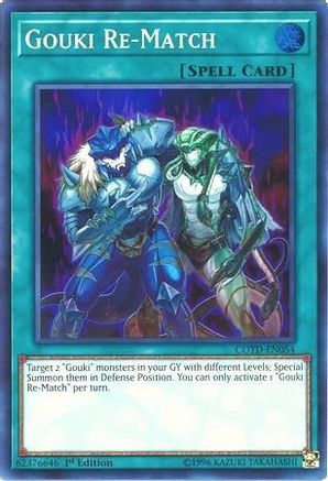 Gouki Re-Match (COTD-EN054) - Code of the Duelist 1st Edition Code of the Duelist Yugioh Single  Squirtle Squad Card Shop.
