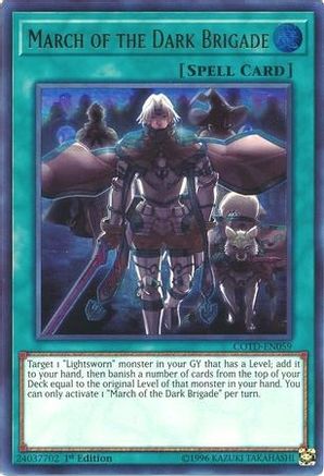 March of the Dark Brigade (COTD-EN059) - Code of the Duelist Unlimited Code of the Duelist Yugioh Single  Squirtle Squad Card Shop.