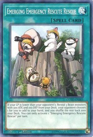 Emerging Emergency Rescute Rescue (COTD-EN061) - Code of the Duelist 1st Edition Code of the Duelist Yugioh Single  Squirtle Squad Card Shop.