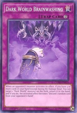 Dark World Brainwashing (COTD-EN074) - Code of the Duelist 1st Edition Code of the Duelist Yugioh Single  Squirtle Squad Card Shop.