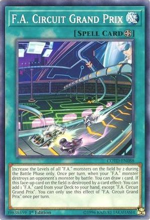 F.A. Circuit Grand Prix (COTD-EN088) - Code of the Duelist 1st Edition Code of the Duelist Yugioh Single  Squirtle Squad Card Shop.