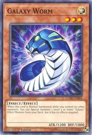 Galaxy Worm (COTD-EN094) - Code of the Duelist 1st Edition Code of the Duelist Yugioh Single  Squirtle Squad Card Shop.