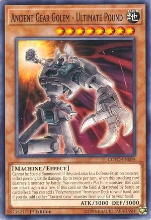 Ancient Gear Golem - Ultimate Pound (COTD-EN099) - Code of the Duelist Unlimited Code of the Duelist Yugioh Single  Squirtle Squad Card Shop.