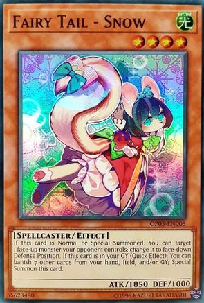 Fairy Tail - Snow (OP05-EN005) - OTS Tournament Pack 5 Unlimited OTS Tournament Pack 5 Yugioh Single  Squirtle Squad Card Shop.