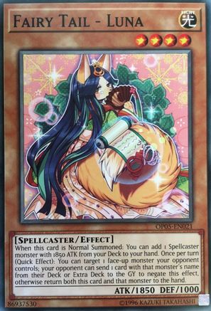 Fairy Tail - Luna (OP05-EN021) - OTS Tournament Pack 5 Unlimited OTS Tournament Pack 5 Yugioh Single  Squirtle Squad Card Shop.