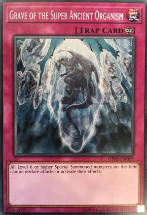 Grave of the Super Ancient Organism (OP05-EN027) - OTS Tournament Pack 5 Unlimited OTS Tournament Pack 5 Yugioh Single  Squirtle Squad Card Shop.