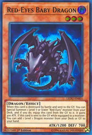 Red-Eyes Baby Dragon (LEDU-EN001) - Legendary Duelists 1st Edition Legendary Duelists Yugioh Single  Squirtle Squad Card Shop.