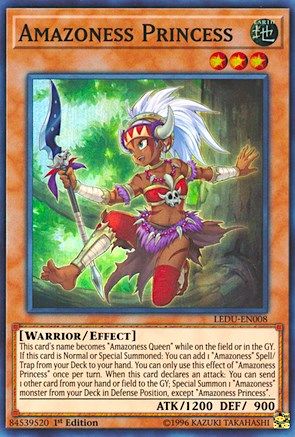 Amazoness Princess (LEDU-EN008) - Legendary Duelists 1st Edition Legendary Duelists Yugioh Single  Squirtle Squad Card Shop.