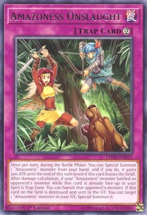 Amazoness Onslaught (LEDU-EN011) - Legendary Duelists 1st Edition Legendary Duelists Yugioh Single  Squirtle Squad Card Shop.