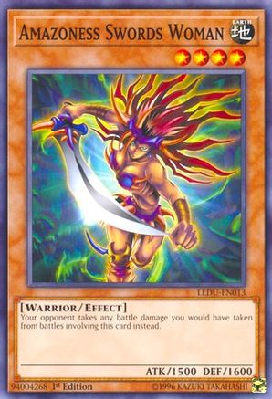Amazoness Swords Woman (LEDU-EN013) - Legendary Duelists 1st Edition Legendary Duelists Yugioh Single  Squirtle Squad Card Shop.