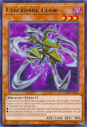 Cyberdark Claw (LEDU-EN023) - Legendary Duelists 1st Edition Legendary Duelists Yugioh Single  Squirtle Squad Card Shop.