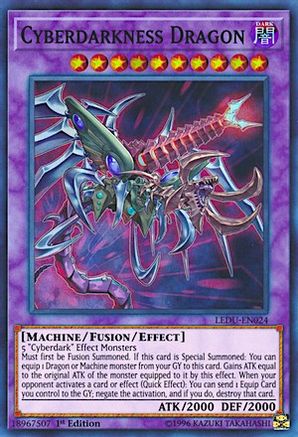 Cyberdarkness Dragon (LEDU-EN024) - Legendary Duelists 1st Edition Legendary Duelists Yugioh Single  Squirtle Squad Card Shop.