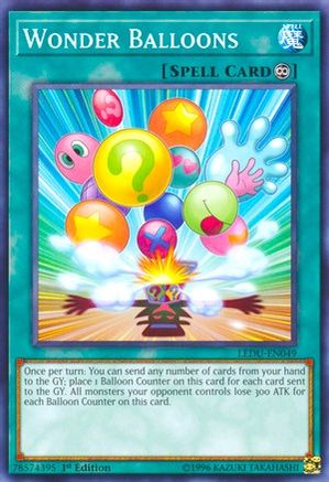 Wonder Balloons (LEDU-EN049) - Legendary Duelists 1st Edition Legendary Duelists Yugioh Single  Squirtle Squad Card Shop.