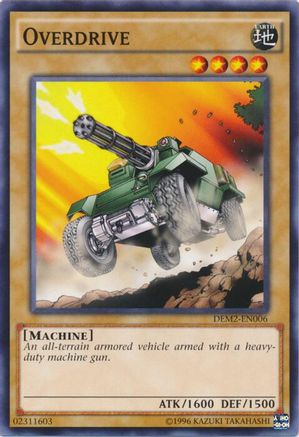 Overdrive (DEM2-EN006) - Demo Deck 2015 Unlimited Demo Deck 2015 Yugioh Single  Squirtle Squad Card Shop.