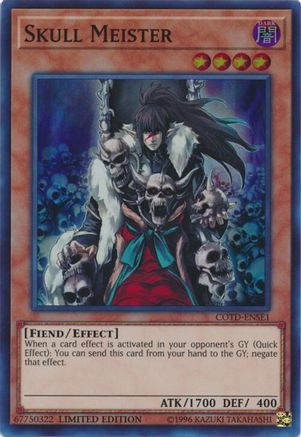 Skull Meister (COTD-ENSE1) - Code of the Duelist Limited Code of the Duelist Yugioh Single  Squirtle Squad Card Shop.
