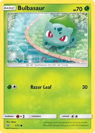 Bulbasaur 001  Shining Legends - Common