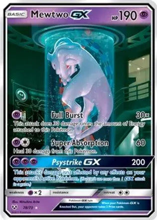 Mewtwo GX (Secret Shining) 078  - Holofoil Shining Legends - Shiny Holo Rare Shining Legends Pokemon Single  Squirtle Squad Card Shop.